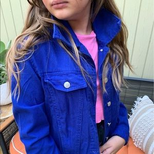 Vintage Forenza electric blue jean jacket!